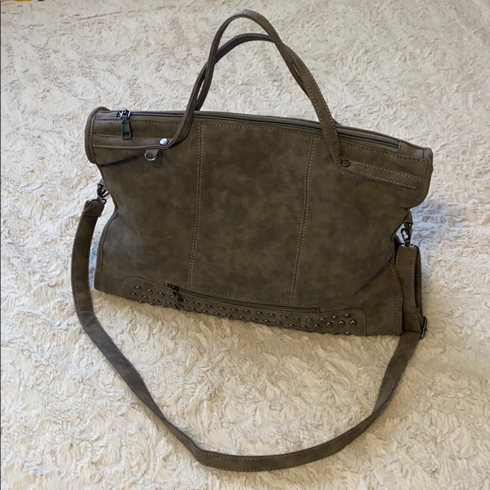 Women shoulder nubuck Vintage handbag